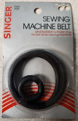 Singer 2125 Sewing Machine Motor Belt and Bobbin Winding Belt Genuine OEM - Image 1 of 2