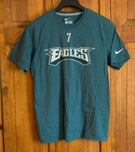 Men's NIKE S/S Green "7 EAGLES VICK" Cotton T-Shirt Tag Size L Regular Fit - Picture 1 of 5