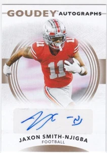 Jaxon Smith Njigba Auto 2022-2023 Upper Deck RC Rookie Goudey Seahawks Calcio - Foto 1 di 1