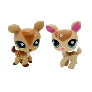 2pcs/lot Littlest pet shop Toy girls bobble head Sika deer #634 and #2486 - Picture 1 of 3