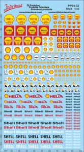 Petroleum products 04-1 1/32 Waterslidedecals Shell 180x100mm INTERDECAL - Picture 1 of 1