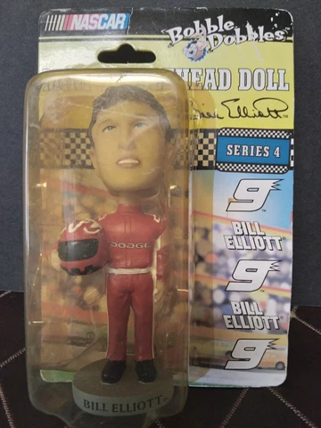 BILL ELLIOTT #9 Dodge 2003 NASCAR  Mini Bobblehead  Bobble Dobble 4" Tall - NEW! Cover
