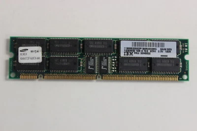 IBM 93H6822 89G2055 128MB 168 PIN 60NS 3.3V DIMM MEMORY MODULE 7025 - Image 1 of 2
