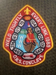 COMO NUEVO 1989 SE-7 OA ONS Conclave Lodge 188 Host - Imagen 1 de 2