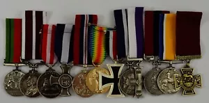 Superb Set of 12 Full Size Replica WW1 WW2 War Medals British/Imperial/Campaign - Bild 1 von 12