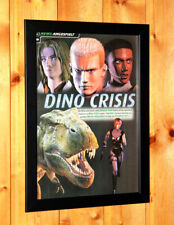 Dino Crisis PS1 Dreamcast Capcom Vintage Rare Promo Poster / Ad Art Framed 