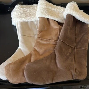 Pottery Barn Wildleder Bonded Fur Strümpfe (3er Set) - Bild 1 von 8