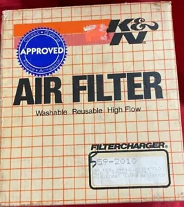 K&N USCG Approved Filtercharger P/N 59-2010. Air Filter/ Flame Arrester - Picture 1 of 3