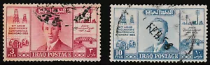 USED SET " KING FAISAL II - 6th ARAB ENGINEER CONFERENCE - BAGHDAD " IRAQ 1955 - Picture 1 of 2