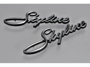 NISSAN SKYLINE GTR GT-R HAKOSUKA GENUINE SIDE BADGE LOGO EMBLEM VINTAGE PAIR - Picture 1 of 6