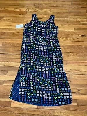 Vestido Impressions of California Vintage Feminino Médio Azul Floral - NOVO/NOVO COM ETIQUETAS - Imagem 1 de 4