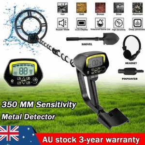 350MM Deep Sensitive Metal Detector LCD Adjustable Gold Digger Treasure Hunter - Picture 1 of 13