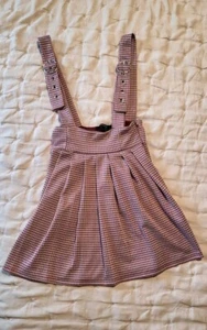 Houndstooth Overall Skirt - Picture 1 of 6