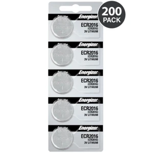 Energizer CR2016 Battery 3V Lithium Coin Cell (200 Count) - Picture 1 of 9