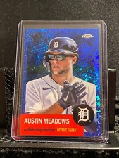 Austin Meadows  2022 Topps  Chrome Platinum  Blue Mini-Diamond  1/199 - Tigers