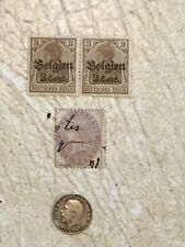 King George V  Silver 3P 1916 Coin STAMPS 1854 Penny Inland Revenue & 1918  3P