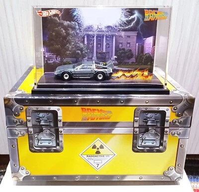 BACK to FUTURE Hot Wheels SDCC 2011 PLUTONIUM CASE BOX DeLorean Time Machine Car - Image 1 of 4