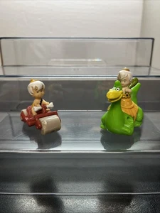 Figurine vintage 1990 Denny’s Flintstones Bamm-Bamm Rubble Toy Cars dessin animé W5 - Photo 1/5