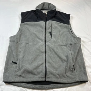 Duluth Trading Full Zip Fleece Vest Size Mens XL Gray Outdoor Camping - Picture 1 of 12