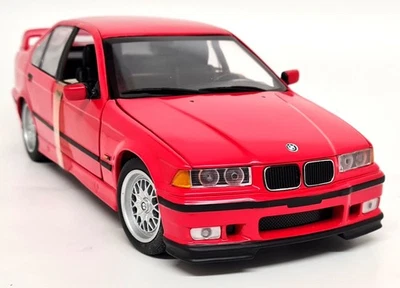 UT 1/18 BMW 318 is 1996 e36 Saloon Red Diecast Scale Model Car - Image 1 of 4