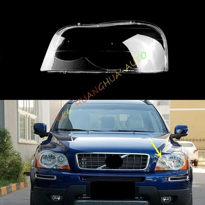 Cubierta de reemplazo de lente transparente para faros laterales izquierdo + sellador para Volvo XC90 2004-2013 Foto 1 de 4