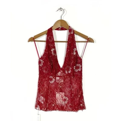 Top halter tejido Reformation Georgia nuevo con etiquetas para mujer S Foto 1 de 4