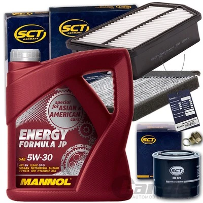 MARKENLOS FILTER SET+MANNOL 5W30 ÖL passend für HYUNDAI i30 GD KIA CARENS 4 CEED 1.4 1.6