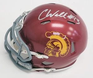 -CALEB WILLIAMS- JSA Signed/Autograph/Auto USC TROJANS Football Mini Helmet - Picture 1 of 3