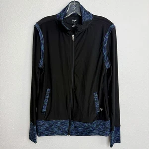 Giacca donna Vogo Athletica grande full zip nera tasche tinta unita corsa - Foto 1 di 5