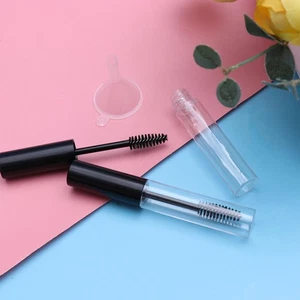 2 Stück 10ml leere Mascara Tube mit Wimpernstab und 2 Stück Trichter Set DIY Mascara - Bild 1 von 12