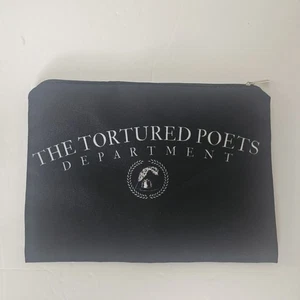 The Tortured Poets Department Cosmetic Bag Taylor Swift Double Sided New - Picture 1 of 2