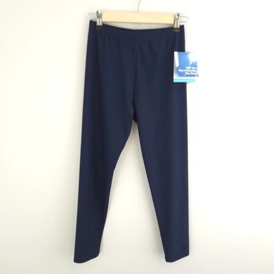 Coolibar Kids Wave Swim Tights Navy UPF 50+ Sun Protection Size Youth L - Image 1 of 4