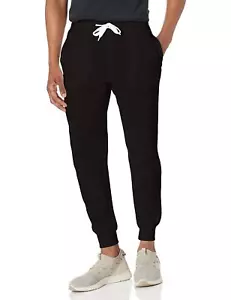 Men's Big/Tall 100% Polyester Basic Active Fleece Jogger Sweatpants,4X Big Black - Picture 1 of 3