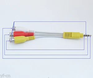 4 piezas 14 cm 3,5 mm 4 polos macho enchufe a 3 RCA (rojo/amarillo/blanco) cable conector hembra - Imagen 1 de 5