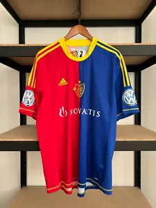 FC Basel Adidas 2012 2013 Home Soccer Football Jersey Sz XL - Picture 1 of 21