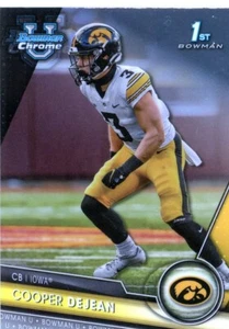 2023 Bowman Chrome University Cooper DeJean 1st Bowman #27 RC Iowa EAGLES - Picture 1 of 3