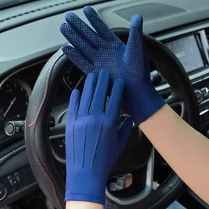 Anti-uv Fingerless Gloves Driving Glove Polyester Half Fingers Glove Thin Mitte^ - Picture 1 of 33