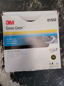 3M Green Corps Stikit Disc 01552, 8 pollici, 24E, 20 dischi per cartone abrasivo - Foto 1 di 7