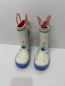 Toddler Girls Cat & Jack Selene Unicorn Waterproof Rain Boot Size 8 NWT - Picture 1 of 6