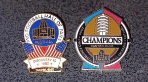 1992 & 2004 - Pro Football Hall of Fame Lapel Pins CANTON Al Davis ELWAY Sanders - Bild 1 von 1