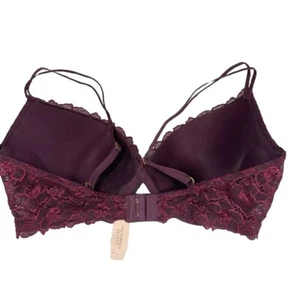 Reggiseno Victoria's Secret push up pizzo taglia 38D RN #07905638 MFG 0351 nuovo con etichette - Foto 1 di 12