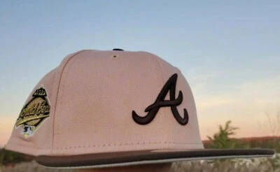 Atlanta Braves New Era 1995 Serie Mundial Melocotón y Moca Crema UV Ajustado Talla 7 7/8 Foto 1 de 4