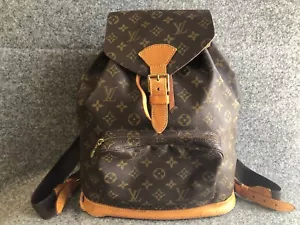 Authentic Louis Vuitton Monogram Backpack Montsouris GM M51135 - Picture 1 of 20