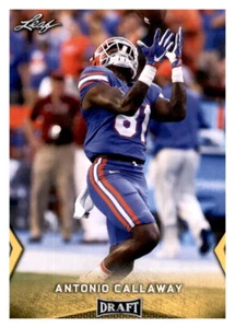 2018 Leaf Draft Gold Border Antonio Callaway Rookie RC NFL PWE Insert Browns #4 - Imagen 1 de 2