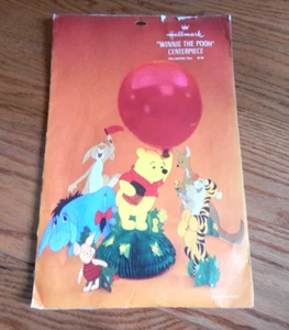 Vintage Hallmark Winnie the Pooh Cardboard Honeycomb Center Piece - Picture 1 of 24