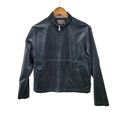 Sunice Full Zip Golf Jacket Velvet Tweed Womens Size Small grey black pockets - Image 1 of 4