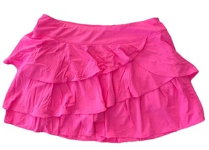 Lilly Pulitzer pantaloncino/gonna donna Luxletic con volant rosa taglia XL - Foto 1 di 7