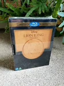 Disney - The Lion King Trilogy - Blu-ray Wooden Box Set Limited Edition - Rare - Picture 1 of 6