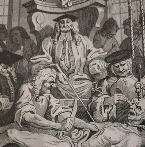 William Hogarth "The Reward of Cruelty"Antique Engraving - Picture 1 of 5