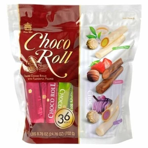 義美 I Mei Choco Chocolate Roll Green Tea Strawberry Taro Variety Pack 36 rolls - Picture 1 of 3
